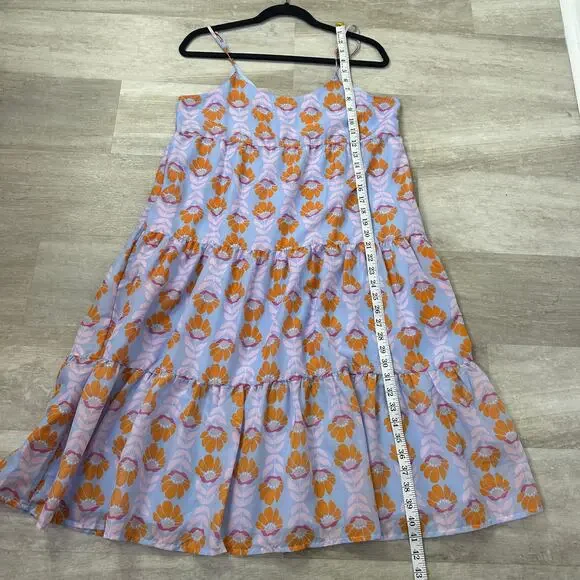 J. Marie The Violet Midi Dress Size Medium - Picture 8 of 8